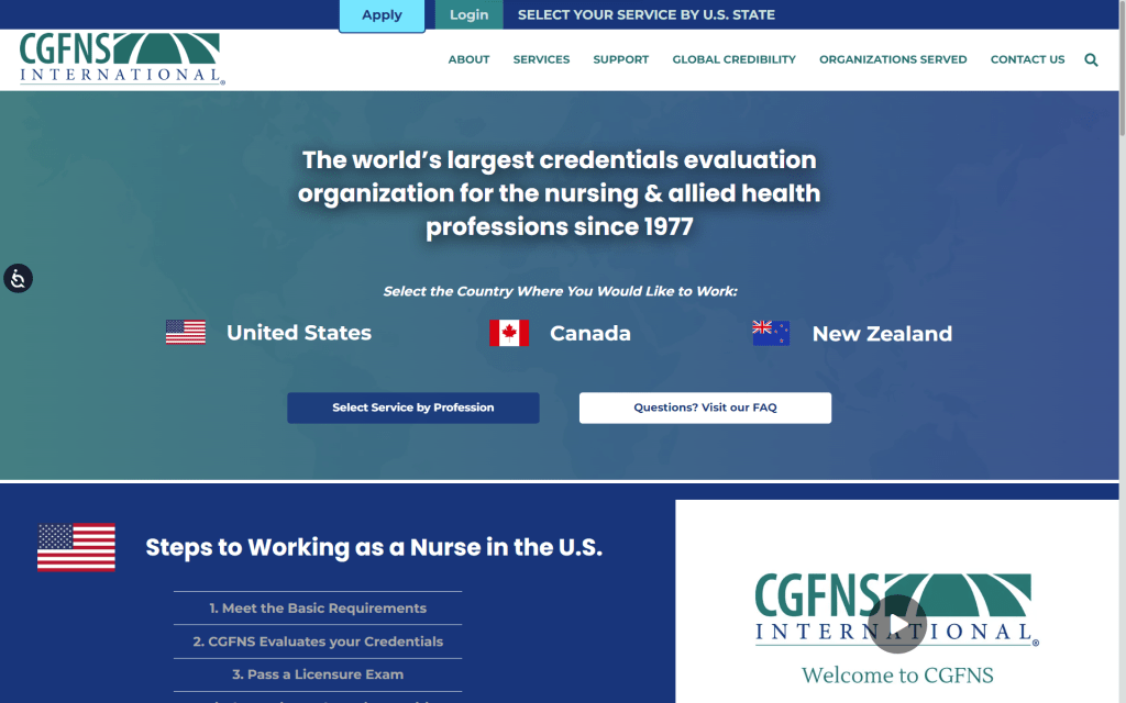 CGFNS International, Inc. - Nursing Credentials Evaluation