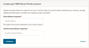 Creating an NMI Nurse Portal Account – NMI Board of Nursing